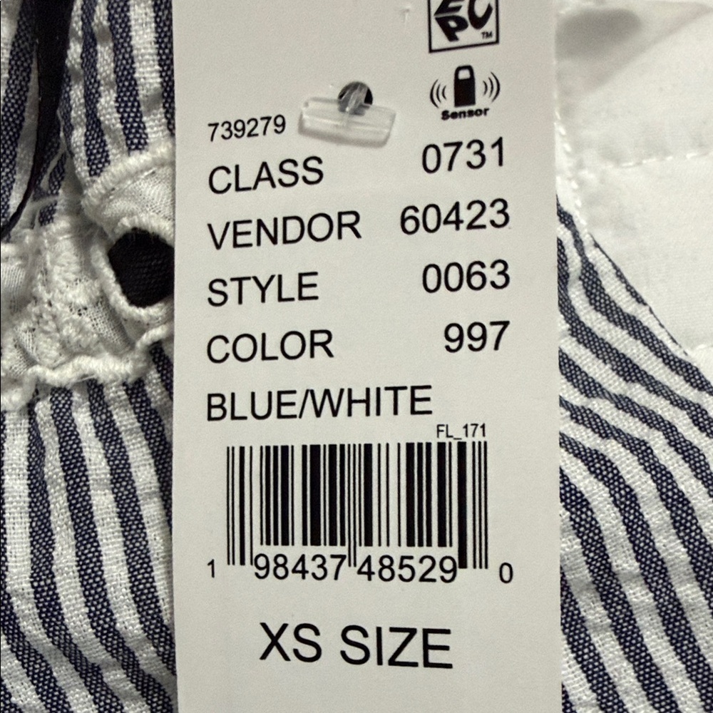 PacSun Navy and White Striped Halter Tank - Picture 7 of 9